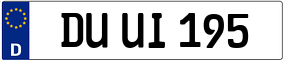 Trailer License Plate